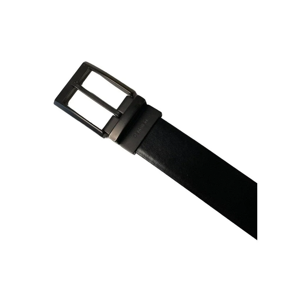 Calvin Klein Men's Reversible Black Brown Leather Belt Size 38-42 Swivel Buckle